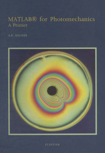 MATLAB for Photomechanics- A Primer