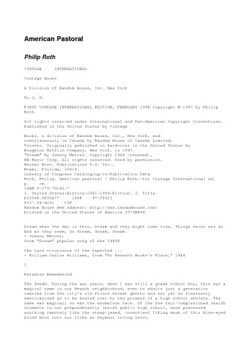 American Pastoral