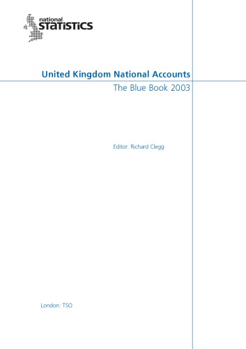 United Kingdom National Accounts 2003: The Blue Book