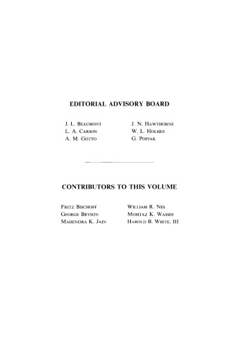 Advances in lipid research. Vol. 15