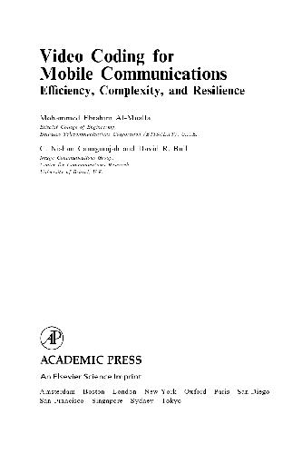 Video Coding for Mobile Communications - Efficiency, Complexity, and Resilience