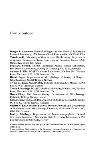 Furunculosis: Multidisciplinary Fish Disease Research