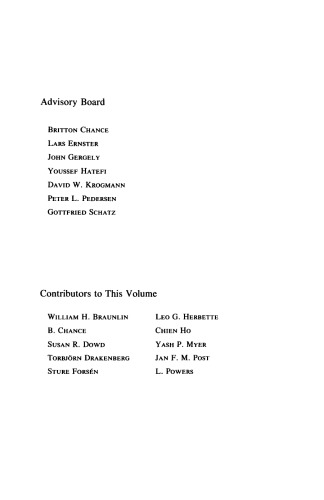 Current topics in bioenergetics. V.14, 1985