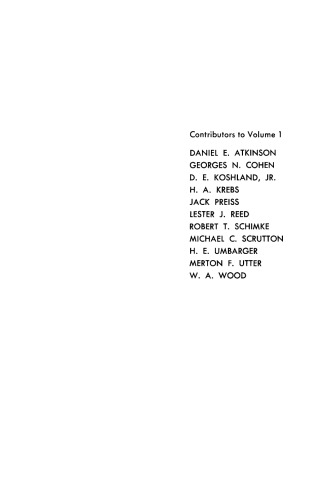 Current topics in cellular regulation Vol. 1