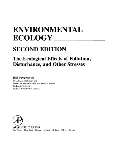 Environmental Ecology