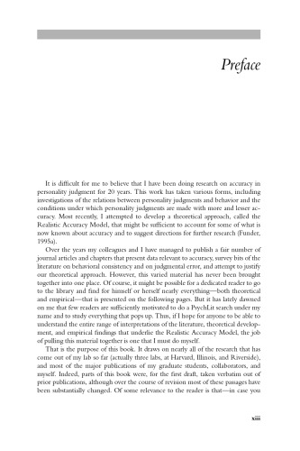 Personality Judgment: A Realistic Approach to Person Perception