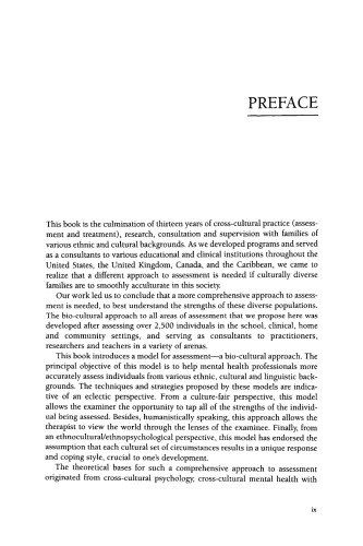 Assessment and Culture: Psychological Tests with Minority Populations