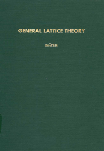 General lattice theory