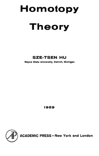 Homotopy theory