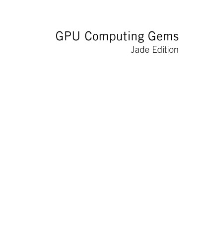 GPU Computing Gems Jade Edition