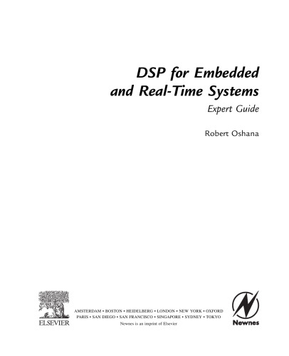 DSP for Embedded and Real-Time Systems: Expert Guide