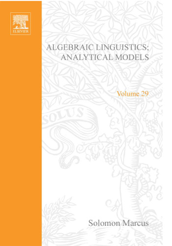 Algebraic Linguistics; Analytical Models