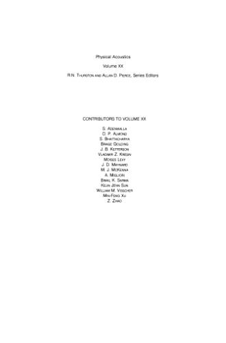 Physical Acoustics, Vol. 20: Ultrasonics of High-Tc and Other Unconventional Superconductors