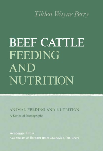 Beef cattle feeding and nutrition