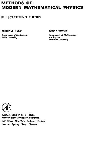 Scattering Theory