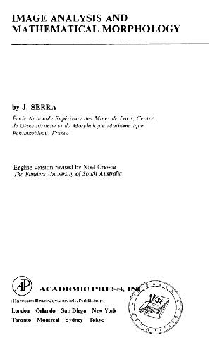 Image analysis and mathematical morphology