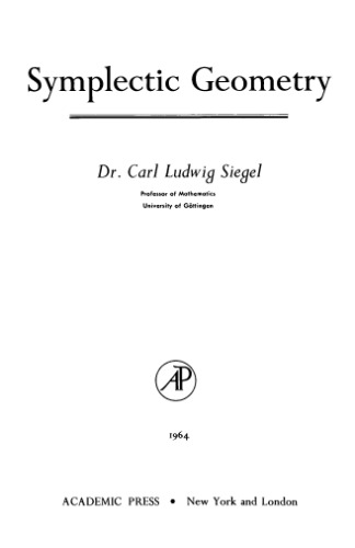 Symplectic Geometry