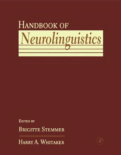 Handbook of Neurolinguistics