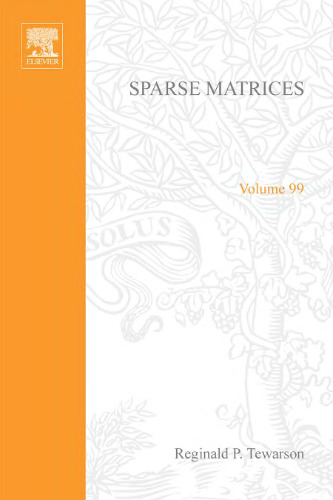 Sparse Matrices. Mathematics in Science and Engineering Volume 99
