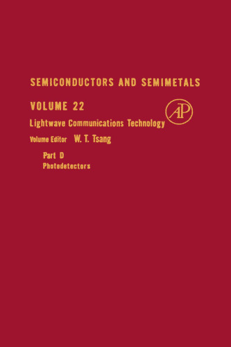 Lightwave Communications Technology: Photodetectors