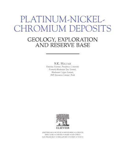 Platinum-Nickel-Chromium Deposits. Geology, Exploration and Reserve Base