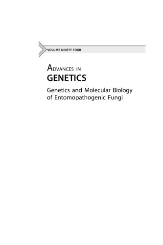 Genetics and Molecular Biology of Entomopathogenic Fungi