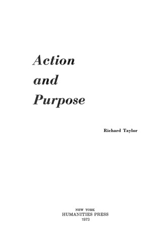 Action and Purpose