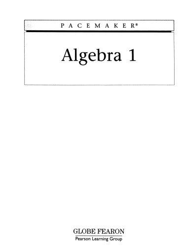 Pacemaker Algebra 1