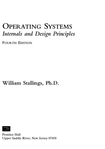 Operating Systems: Internals and Design Principles