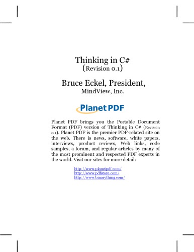 Thinking in C#