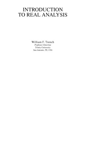 Introduction to real analysis