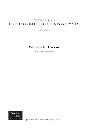 Econometric analysis