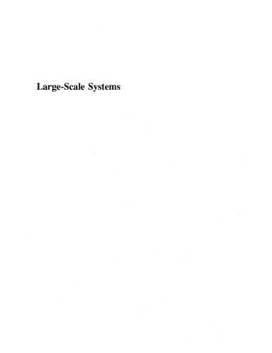 Large-Scale Systems: Modeling, Control and Fuzzy Logic