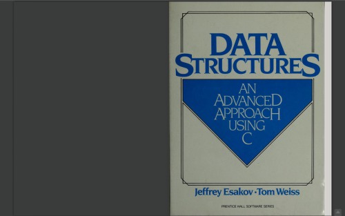 Data structures: an advanced approach using C