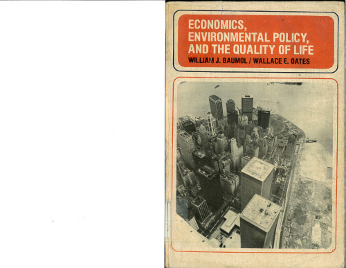 Economics, environmental policy, and the quality of life
