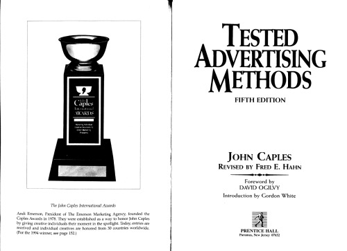 Tested Advertising Methods (Business Classics Series)