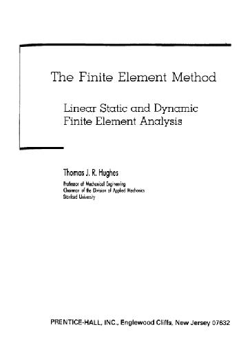 The finite element method: linear static and dynamic finite element analysis