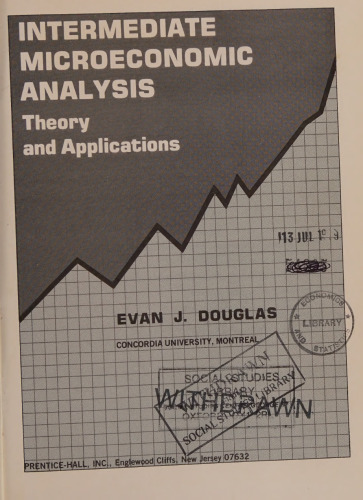 Intermediate microeconomic analysis : theory and applications