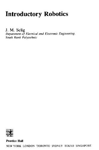 Introductory robotics
