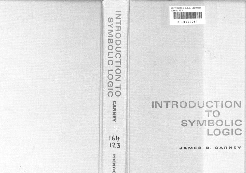 Introduction to Symbolic Logic
