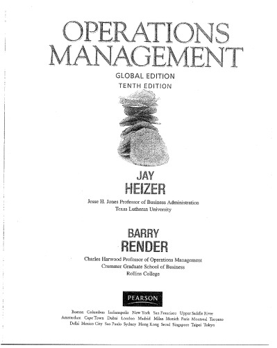 Operations Management, 10th edition