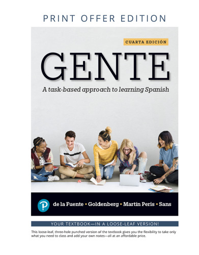 Gente: A task-based approach to learning Spanish [RENTAL EDITION]