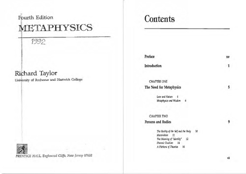 Metaphysics (4th Edition)