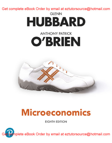 MicroEconomics, 8e Glenn Hubbard
