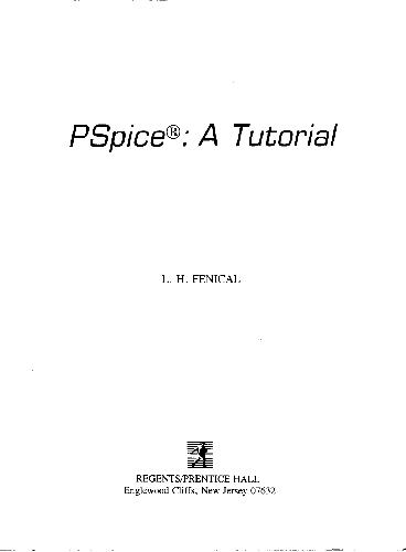 PSpice: a tutorial