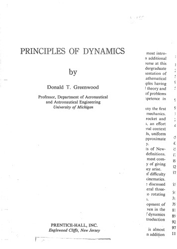 Principles of Dynamics (2nd Edition)