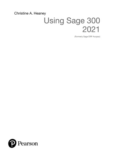 Using Sage 300 2021