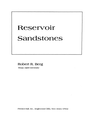 Reservoir sandstones