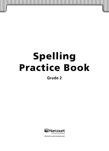 Storytown Spelling Practice Book Grade 2