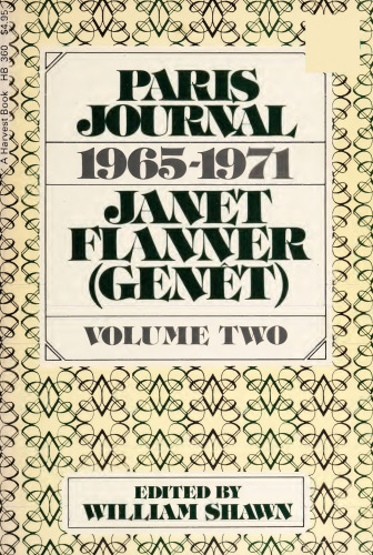 Paris Journal, 1965-1971